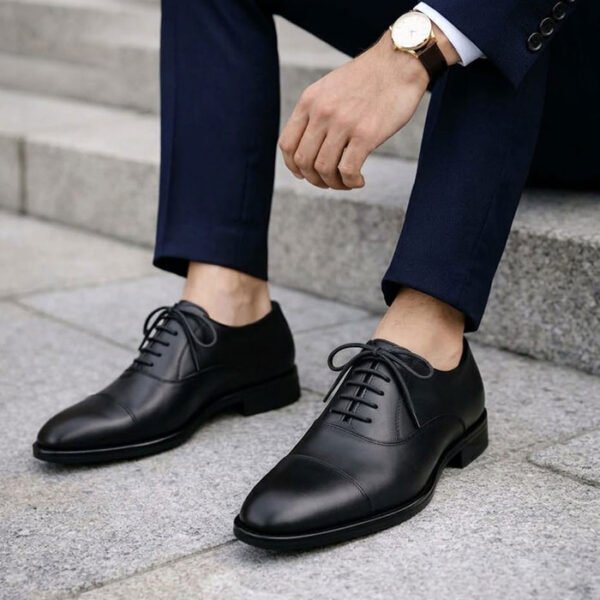 Leather Oxford Shoes – Black
